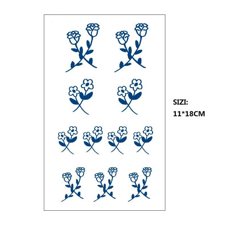 Emmy Naklejka Tatuaż Ziołowy Stopniowa Zmiana Geometryczny Gwieździste Niebo Łańcuch z Gwiazd Trwały Nieodblaskowy Naklejka Transferowa Wodna