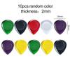 5/10pcs Guitar Picks Water Droplet Shape 1/2/3mm Acoustic Electric Bass Plectrum Mediator Fast Picking Guitar Accessories TMZ