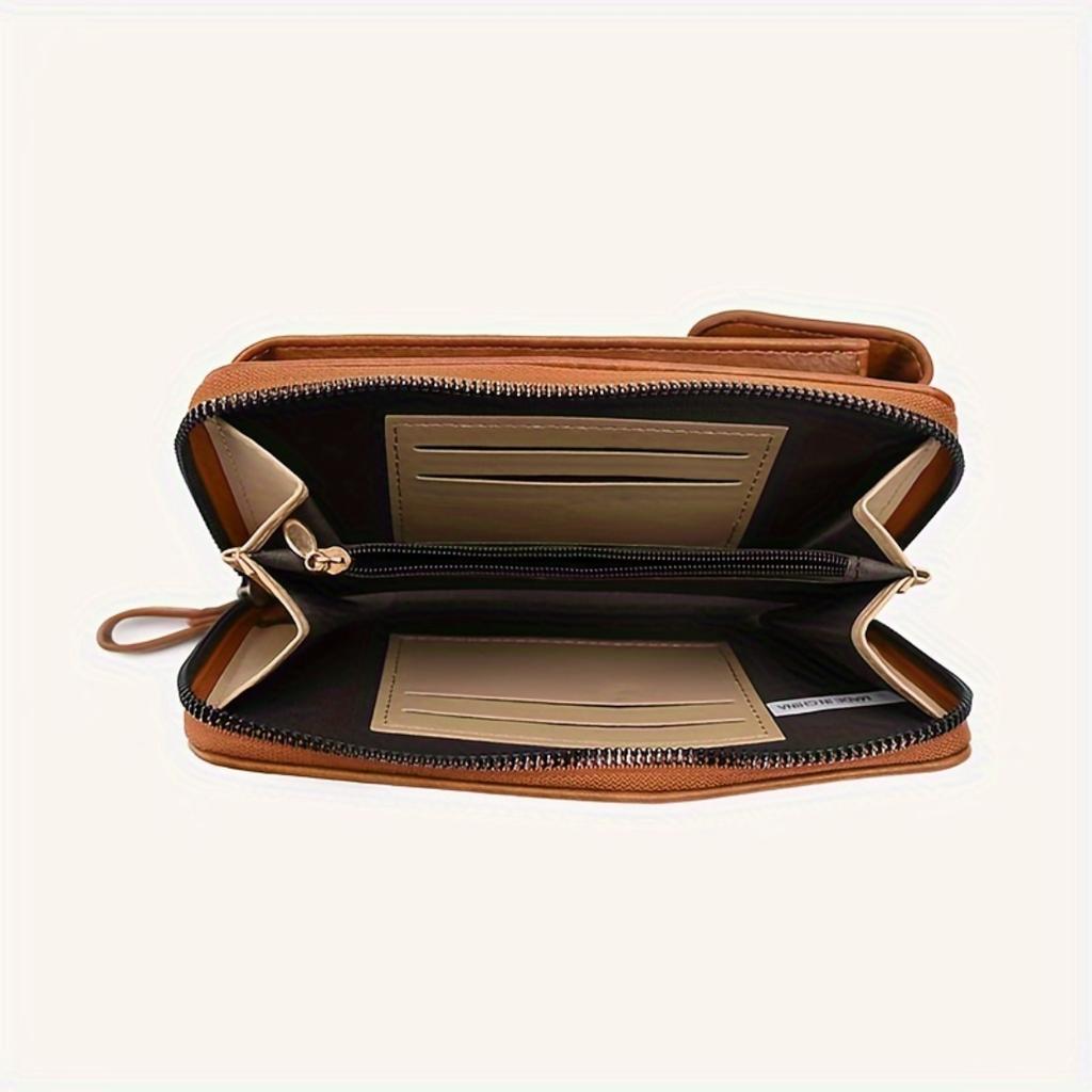 Women New Soft Leather Phone Crossbody Bag, Niche Fashion Mini Coin Purse, Versatile Trendy Single Shoulder Small Handbag For Daily Life
