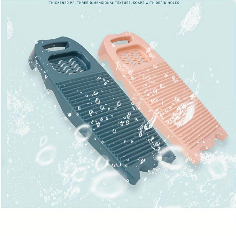 Langlebiges Anti-Rutsch-Waschbrett in zufälliger Farbe mit ergonomischem Griff Kompaktes Waschbrett Geeignet für empfindliche Kleidung Unterwäsche Socken