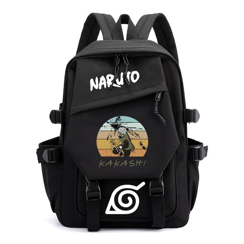 Animation peripheral junior high school backpack cross-border new large-capacity backpack computer bag