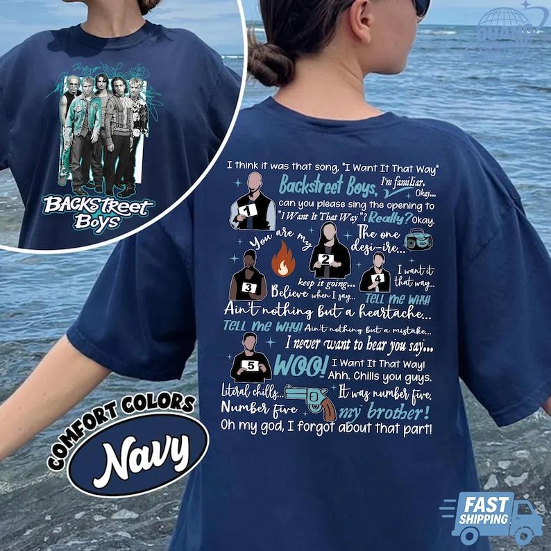 Backstreet Boys Into The Millennium Tour 2025 BSB Fan Shirt Konzerttour Backstreet Fan Merch Geschenk Vegas 2025 Reunion Tour T-Shirt