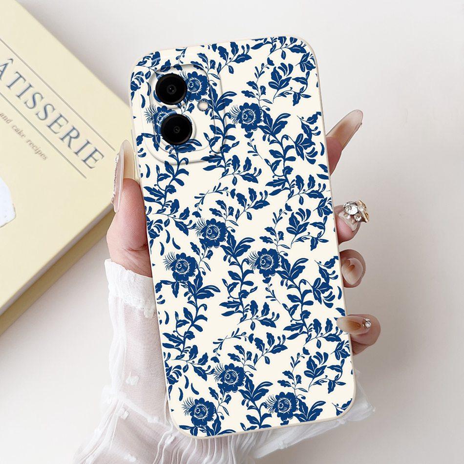For Samsung Galaxy A06 Beautiful Bow Rose Painting Phone Case For Samsung A06 4G 5G Soft Silicone Shockproof Cases