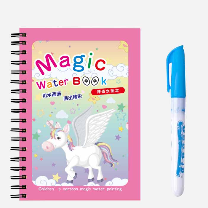 

Волшебная водная книга для рисования для детей, многоразовая игрушка-раскраска своими руками, не пачкается, не требует чернил, идеально подходит для малышей и дошкольников