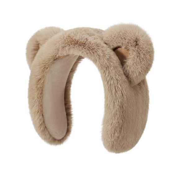 Winter Earmuffs Bear Ear Decor Thickened Plush Ear Warmers Enlarged Snow Day Earmuffs Thermal Insulation Earmuffs