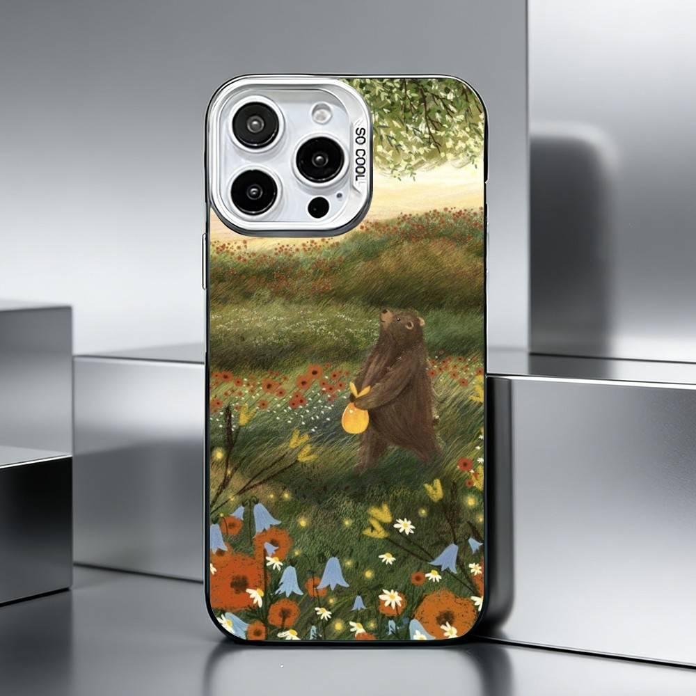 C-Cute Animals and Nature   Phone Case For iPhone 17,16,15,14,13,12,11 Plus,Pro Max,XS,Colored silver phone case iPhone13PROMAX