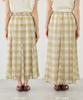 Rope Picnic Sheer Check Skirt for Women GDC16190 Chromine MT (01)
