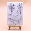 1 Sheet Clear Stamp Transparent Seal Stamp Card Making 3D Scrapbooking Stamps