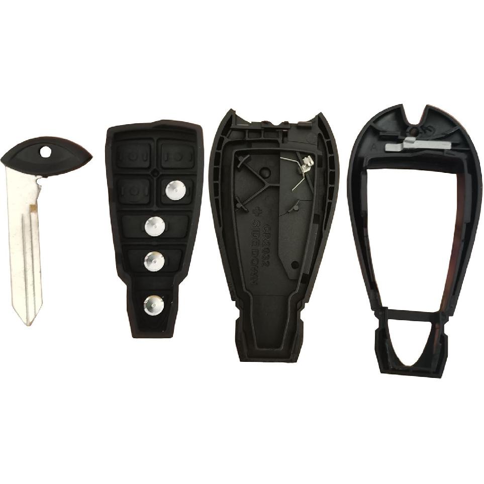 Replacement for Keyless Entry Remote Key Fob Shell Case Fit for 2013-2018 Dodge Ram 1500 2500 3500 (4-Button B)