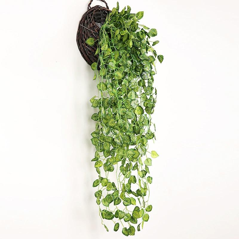 1PC Artificial Plant Outdoor Simulation Plant Wall Hanging Ivy Leaf Home Garden Decoration Silk Leaf Green Plant