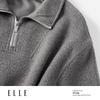 ELLE Women's Wool Blend Quarter-Zip Sweatshirt