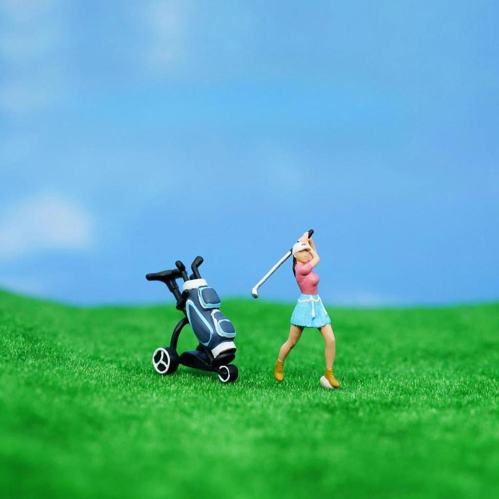 4 Miniature Golf in 1/64 Scale for Outdoor Decor And Model Layouts