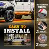 OPT7 Sidekick 78" Running Board Lights 2PCS LED Strips w/Sequential Amber Turn Signal, DRL, White Courtesy Light for Extended Crew Cab Trucks Pickup