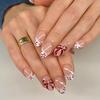 French Polka Dot Nail Stickers with Red Bow - Sweet, Simple, Wearable Nail Art