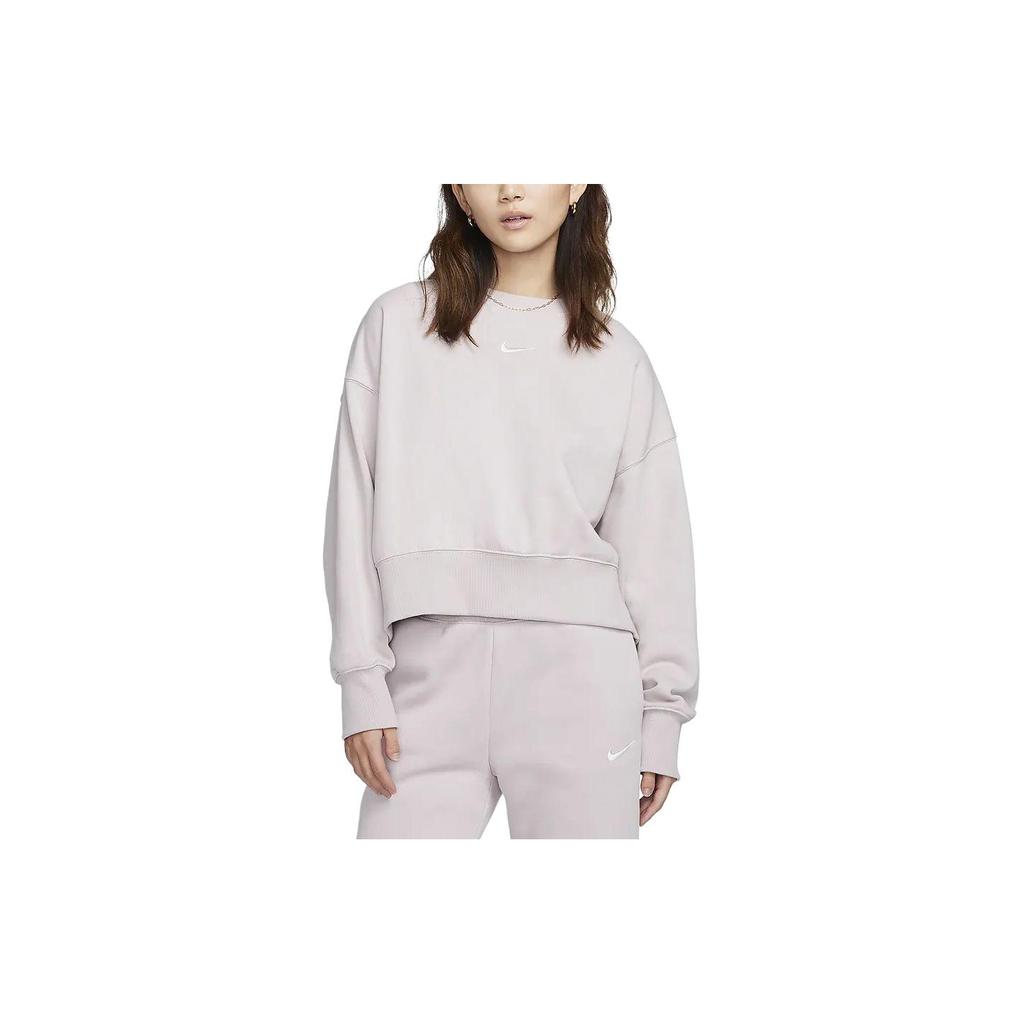 Nike Sportswear Phoenix Fleece Sweatshirt Women's Gray Purple FZ6810-019
