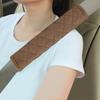 Automotive Seat Belt Cover Soft Suede Universal Fit Seatbelt Shoulder Pad Neck Protector Cushions for SUV Trucks Airplane Backpack 2 Pack Beige
