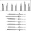 TS100 Soldering Iron Tips 7 Types Portable Mini Soldering Iron Tips Stainless Steel Replacement for TS100 Soldering Iron TS-KU, TS-B2, TS-D24,