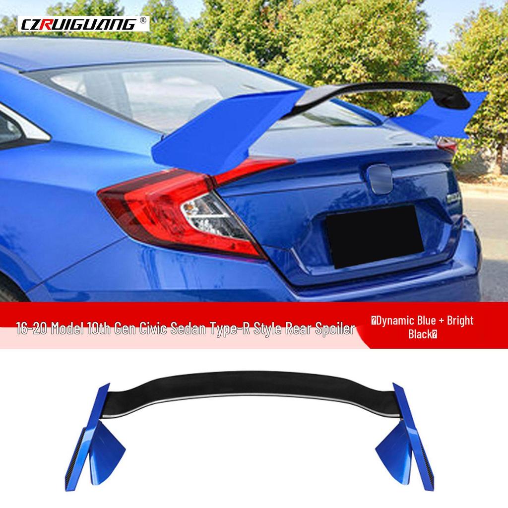 Kit Spoiler Posteriore e Deflettore Tetto per Civic Sedan Type R 16-20 Gen