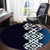 1pc Mandala Pattern Office Round Area Rug,  Mat Suitable For Office, Under Office Chairs Bedroom Living Room Home Decor, Room Deco