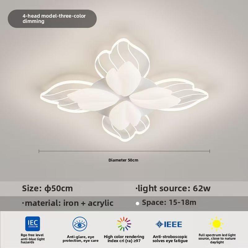 Living Room Lamp Modern Simple Atmosphere Master Bedroom Lamp Cream Wind Petal Room Ceiling Lamp