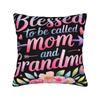 I Love You Mom Square Pillowcases Polyester Car Mother's Day  Cushion Case Funny Decor Pillowcase 45*45
