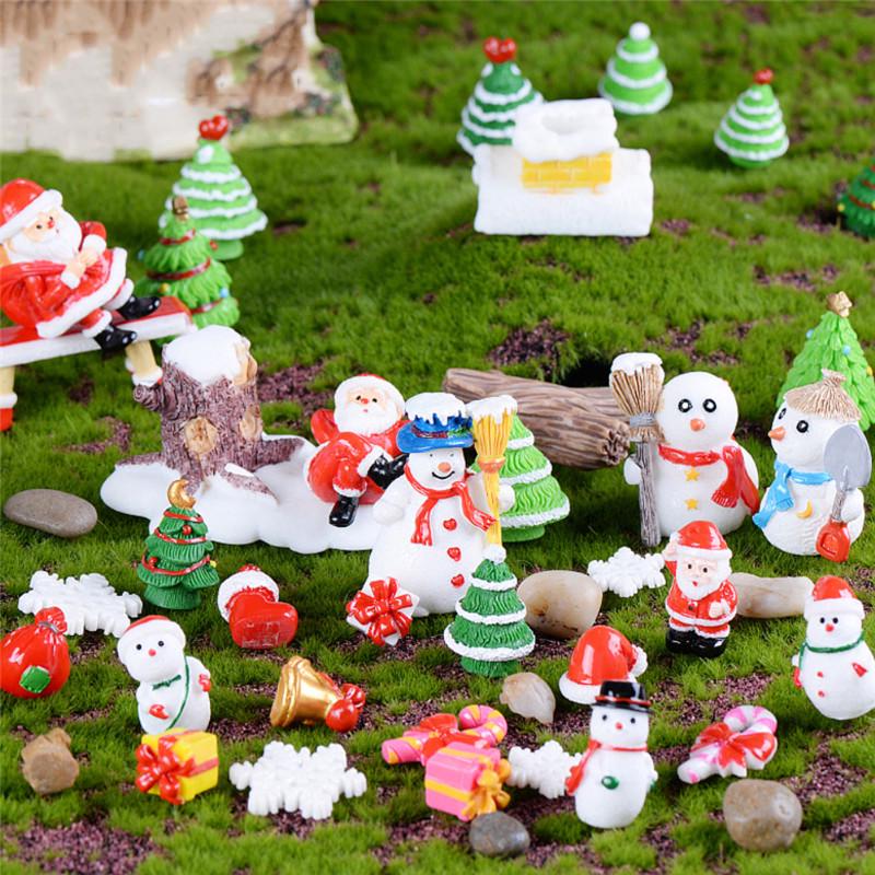 Micro Landscape Resin Crafts Sale Christmas Elk Hat Cute Animal Folk Crafts Small Gifts