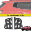 Side Quarter Window Glass Decal for Jeep Compass 2017-2026 Triangle Window Panel Decoration Cover Stickers Car Accessories