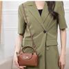 Longxiang Mini Dumpling Crossbody Bag with Genuine Leather Shoulder Strap