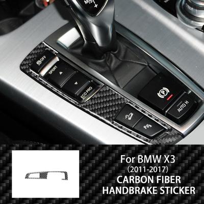 Voor BMW X3 F25 2011-2017 X4 F26 2014-2017 Koolstofvezel Versnellingspookpaneel Elektronische Handrem Frame Cover Trim Sticker Accessoire