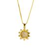 Sunflower Sunflower Women's Earrings Ring European and American Jewelry Necklace Pendant