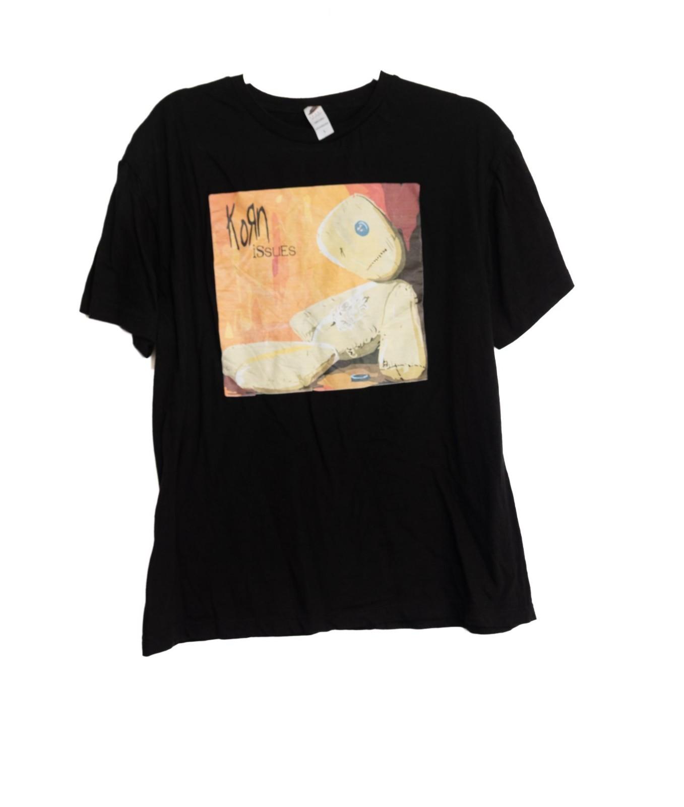 Korn Issues Album Art Black T-Shirt Size L M