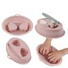 Professional Manicure Hand Soak Basin Silicone Ergonomic Design For Nail Salon Use Waterproof Sturdy Simple Maintenance