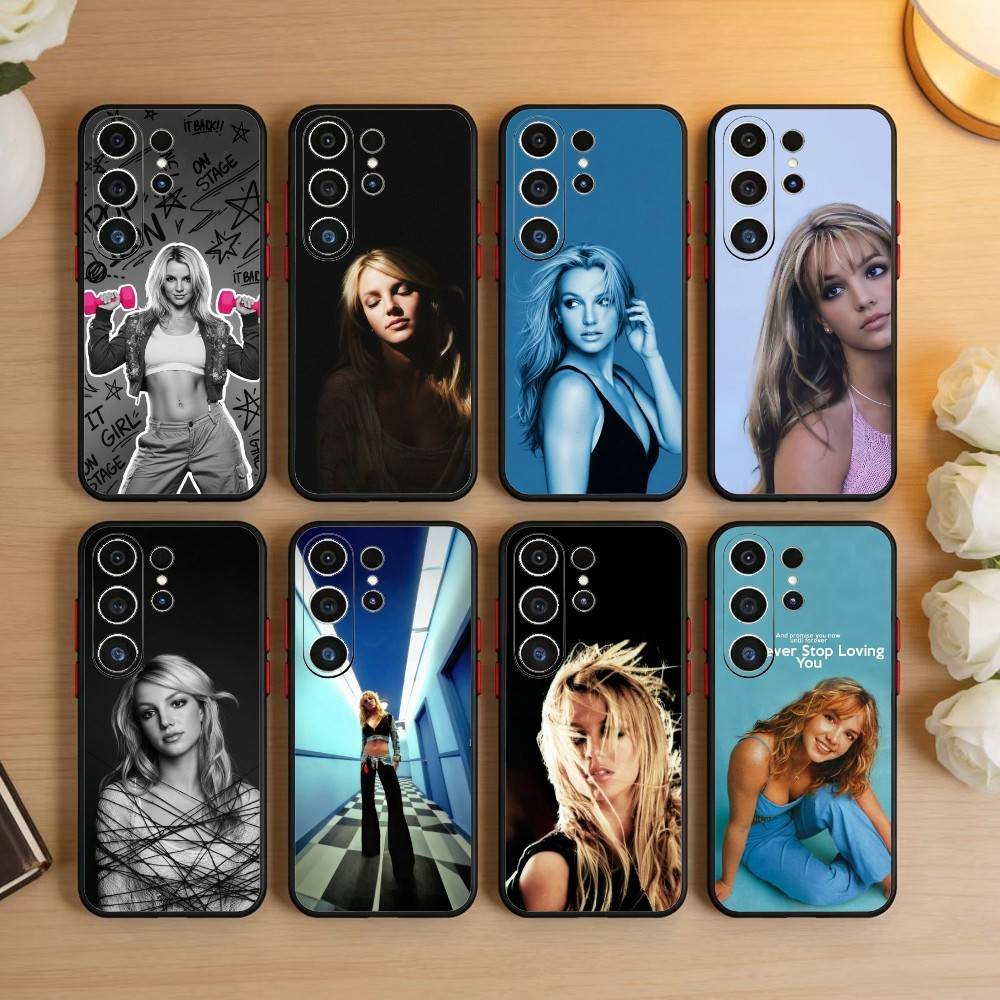 J-Singer B-Britney Spears Phone Case For Samsung S26,S25,S24,S23,S22,S21,S20,Ultra,Plus,FE Black Soft Cover