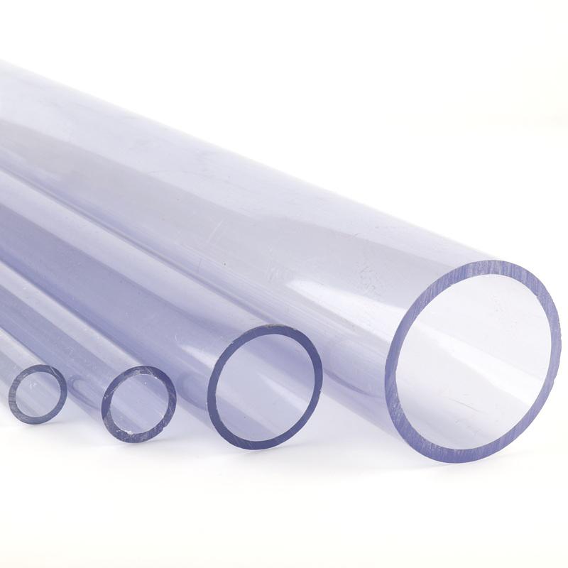 50cm Length 20mm~110mm PVC-U Pipe Water Pipe Garden Irrigation Transparent Tube Fish Tank Aquarium Pipe Drainage System Fittings