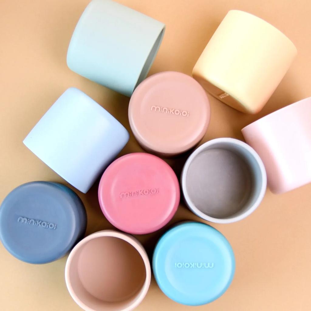 Silicone Cup for Children 180 Ml 6m+ MinikOiOi Beige