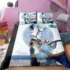 Genshin Impact Sleep Bedding Collection Cartoon Anime Bedspread Cover Single Size Size Double Size Size Kids Boys Luxury Three-Dimensional Bed Linen