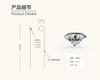 Silvere Glam A Versatile And High-end Moissanite Ear Bone Clip With A Women's Octagonal Star Tassel One-piece Sterling Silver Earring Stud