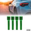 4pcs Car Door Lock Knobs Interior Door Lock Knob Aluminum Alloy for Car Green