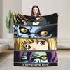 Death Note Manga Anime TV Show Poste Blanket Soft Street Trend Plush Throw Blanket For Bedroom Flannel Bedspread Bed Cover