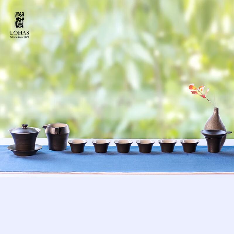 Lubao Ceramic Kung Fu Tea Set with Tray