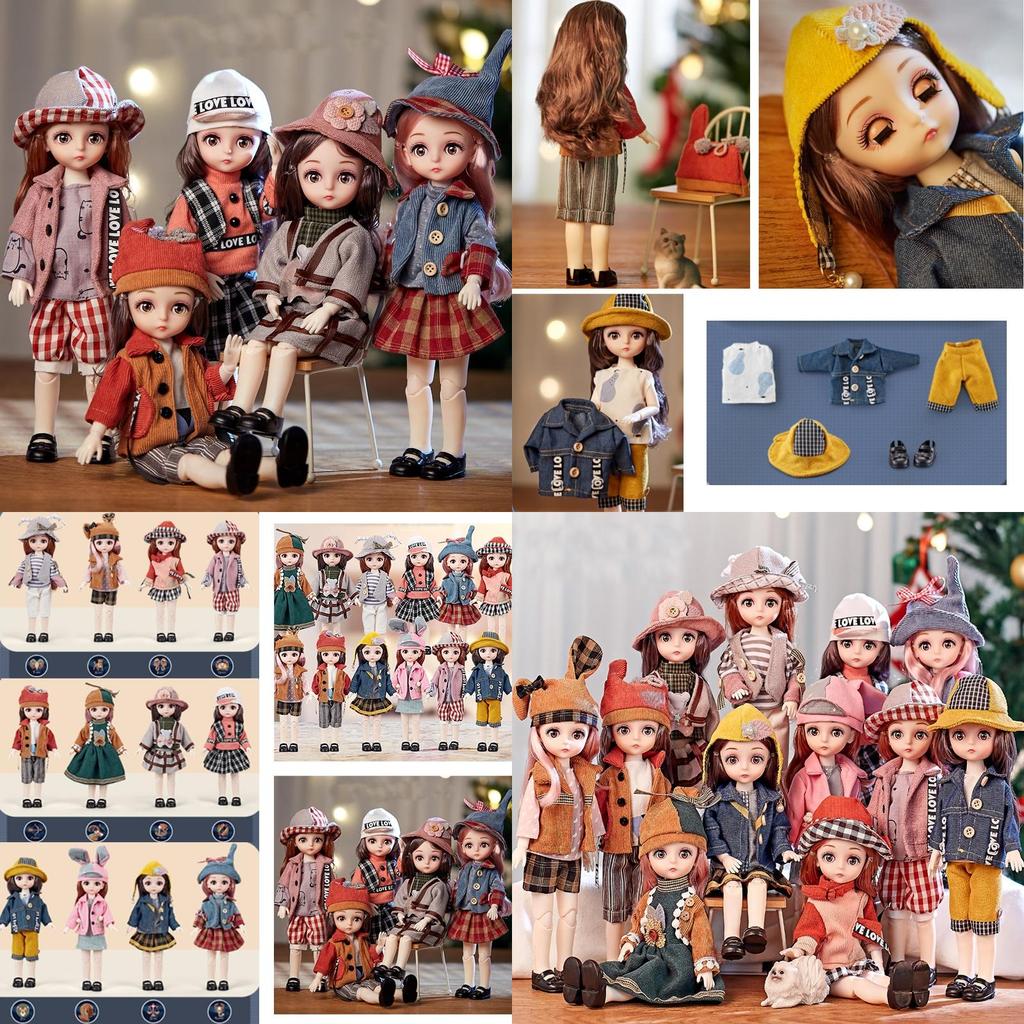 Exquisitely Crafted Bjd Doll With 12 Constellation Theme Full Set With Clothes Soft Wig And Vinyl Head!