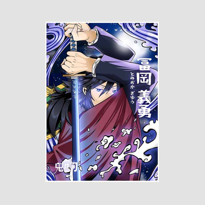 Japanese Comic Movie Demon Slayer Mugen Train Anime Posters Kimetsu No Yaiba White Paper Poster Art Painting Wall Decoration Mural Home Decor