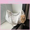 Trendy 2024 Korean Style Casual Pu Tote Bag Fashionable Street Chic Shoulder Bag