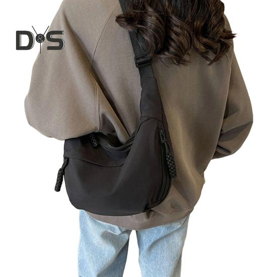 Umhängetasche für Damen mit verstellbarem Riemen, große Kapazität, Knödeltasche, Reißverschluss, Multi-Pocket-Design, Schultertasche für den täglichen Gebrauch