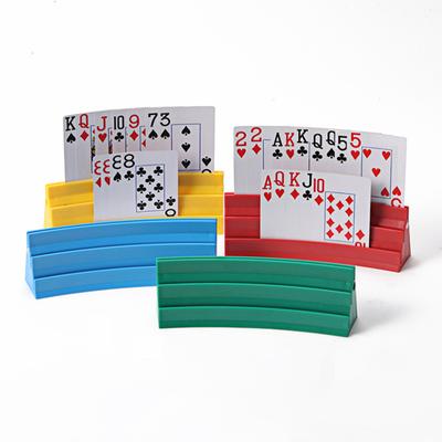1 Set magnetischer Pokerkartenhalter, 3 Schichten, kleine Hände, Kinder, Senioren, Arthritis, freihändige Papierkarten, Desktop-Ständer, Rack-Tablett, Familienkartenspiel
