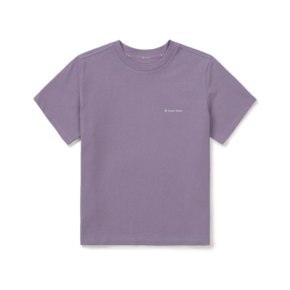 SNOWPEAK Sorona Women's Semi-Crop Short-Sleeve T-Shirt Purple (S26MWFTS05)