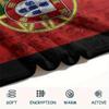 1PC Portugal National Football Logo Patterned Flannel Blanket Suitable For All Seasons for Home Decor Warmth and Comfort Gifts Holiday Present