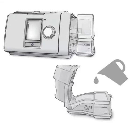 Replacement Water Chamber for resmeds10 and AirCurve 10, with a Capacity of 380ml, can be Cleaned Repeatedly