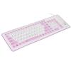 Foldable Silicone Keyboard 103 Keys USB Wired Silicon Foldable Waterproof Mute Fadeless Foldable Keyboard for PC Laptop