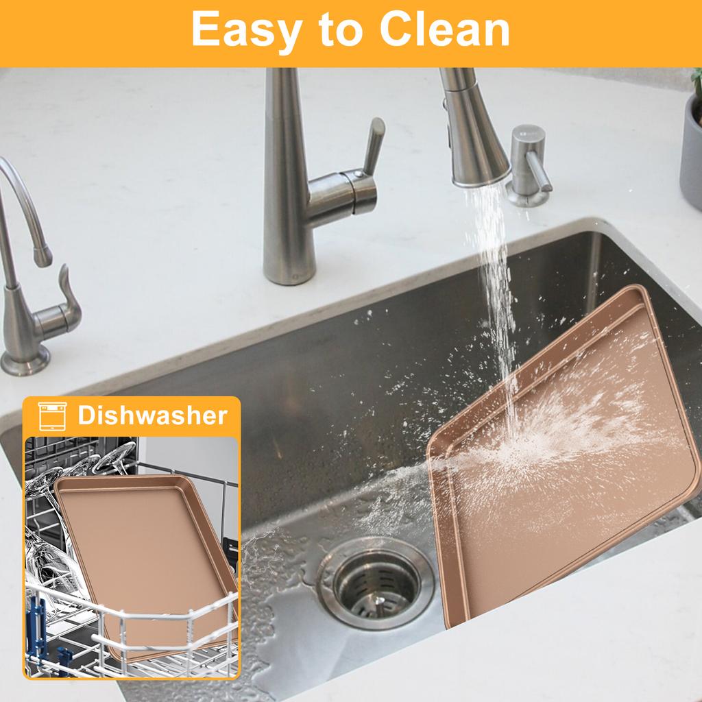 2 Pcs Baking Pan Non-stick Baking Tray Heat Resistant Cake Bread Baking Sheets Tiramisu Cake Mold for Oven Kitchen Accessories